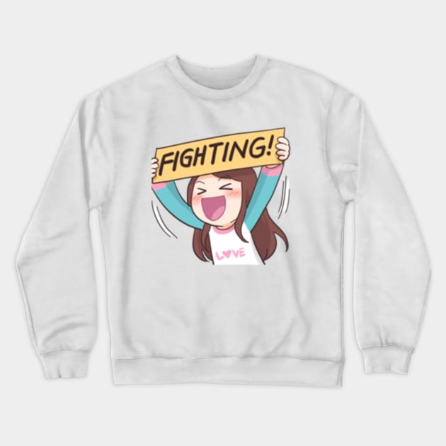 Fighting! Crewneck Sweatshirt by Kinitiy